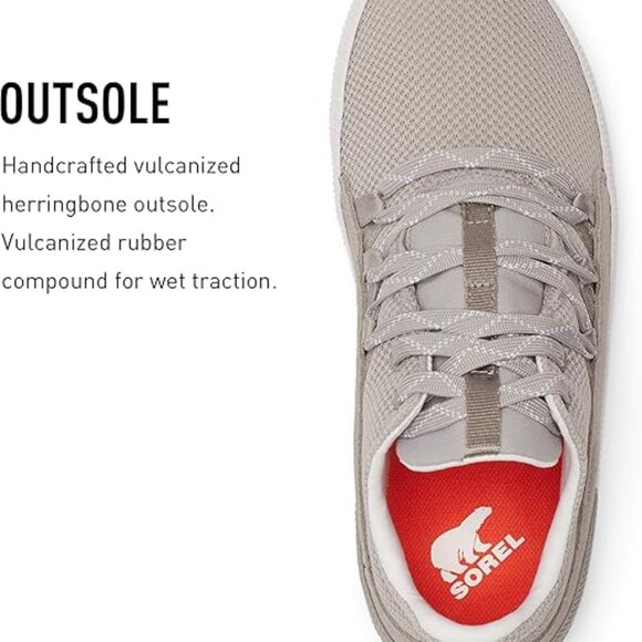 Sorel Out 'N About Plus Waterproof Suede Sneakers, Dove Size 8 - Picture 5 of 11